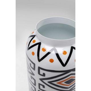 KARE Design Vaso boemo bianco-arancio 29  