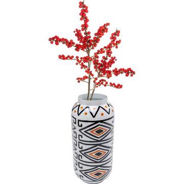 Vase Bohemian blanc-orange 29