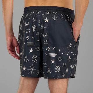 DECATHLON BS100L Boardshorts mit Blumenmuster  