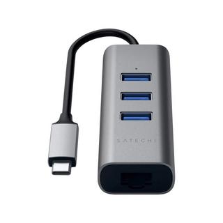 SATECHI  Hub USB C vers USB Satechi Gris Foncé 