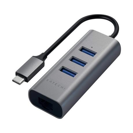 SATECHI  Hub da USB-C a USB Satechi grigio scuro 