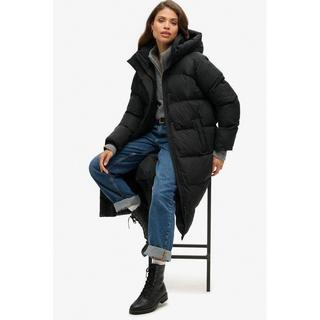 Superdry  lange daunenjacke mit kapuze, damen uperdry 