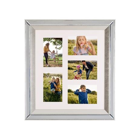 Beliani Fotorahmen aus Glas Modern MAKENI  
