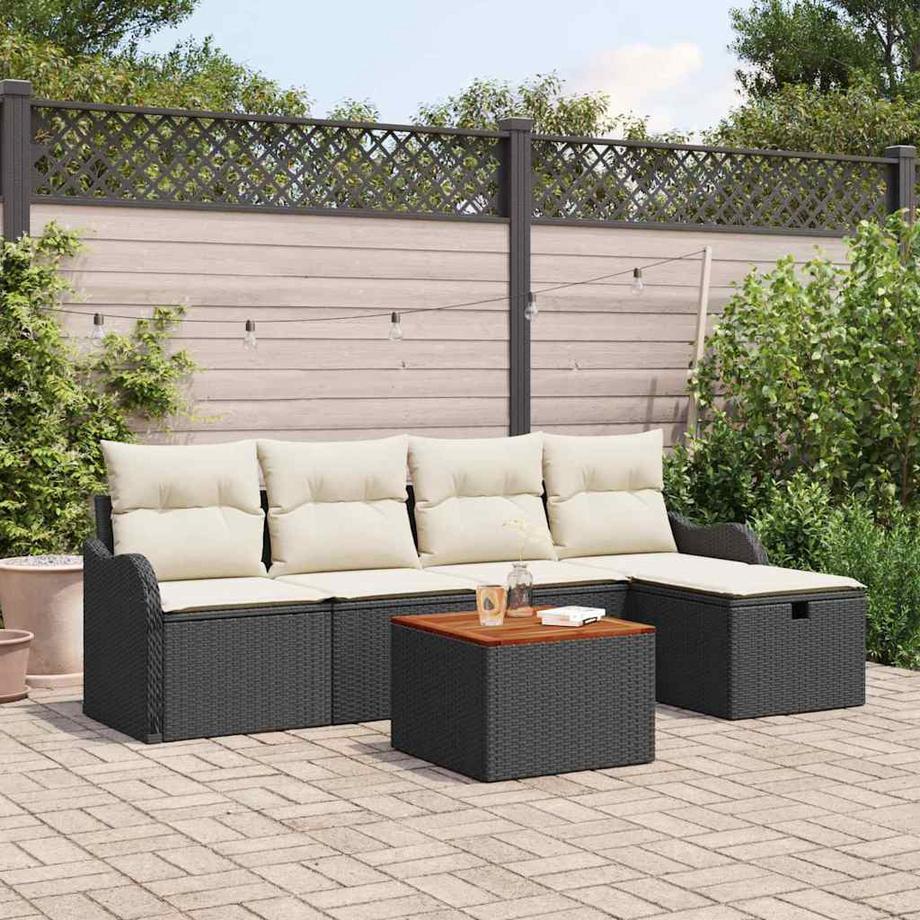 VidaXL Ensemble de canapés d'extérieur poly rattan  
