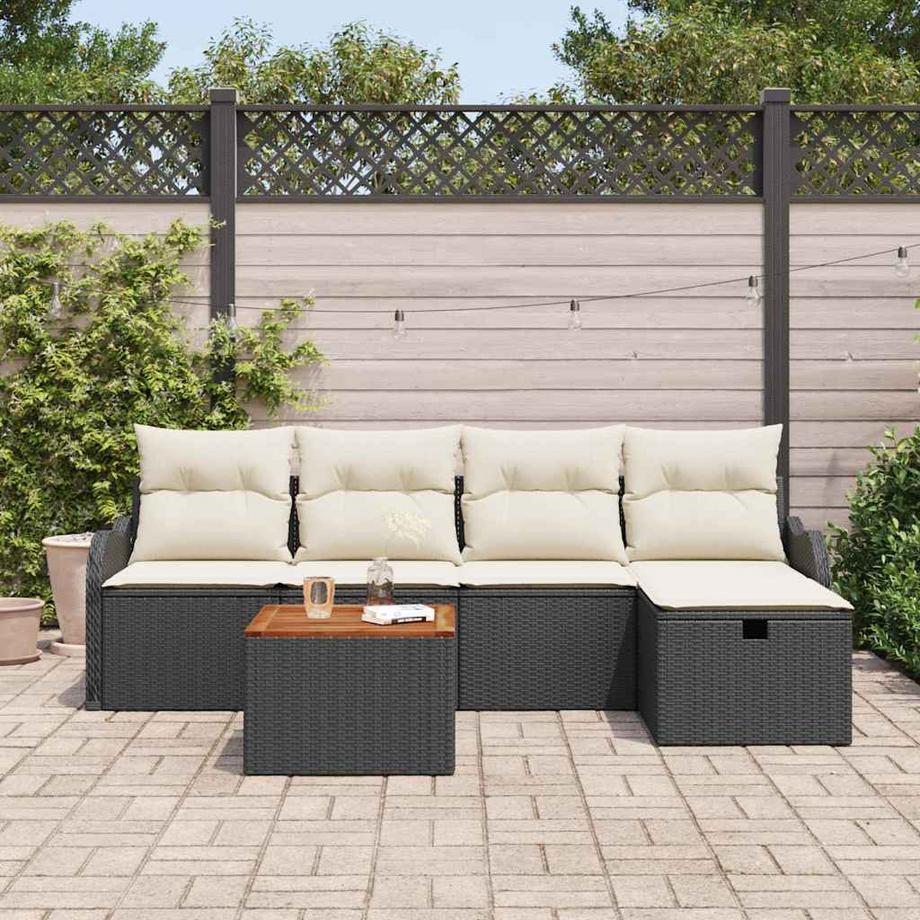 VidaXL Ensemble de canapés d'extérieur poly rattan  