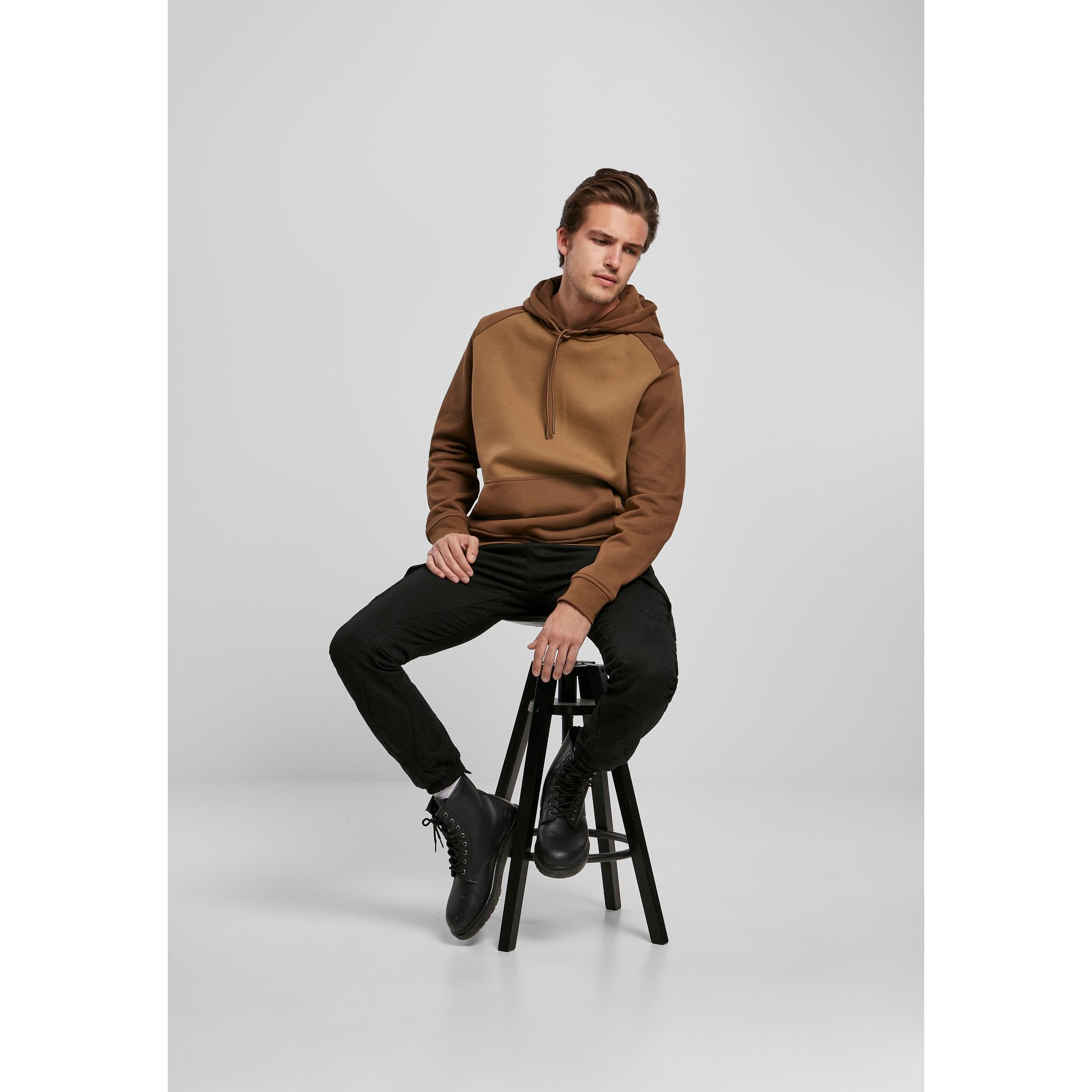 URBAN CLASSICS 2-Tone Fake Raglan Kapuzenpullover  