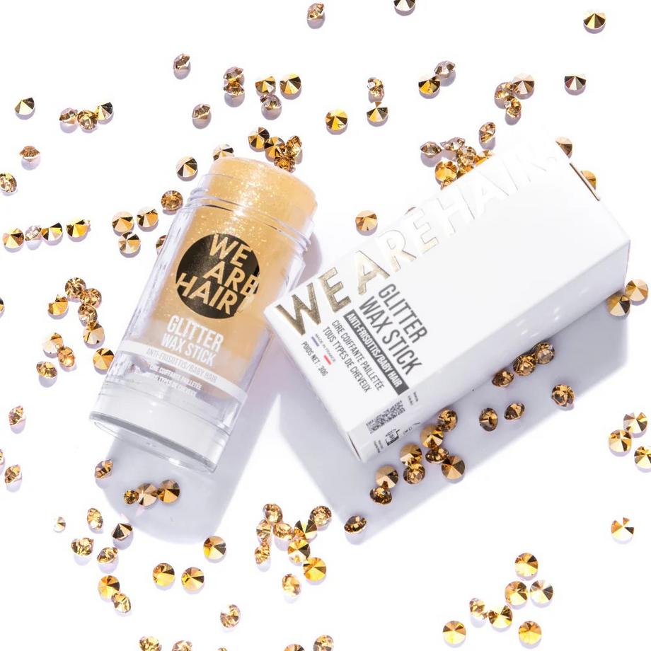 WE ARE HAIR  Glitter-Wachs-Stift  Anti-Frizz-Stylingwachs mit Glitzerpartikeln für Babyhaare 