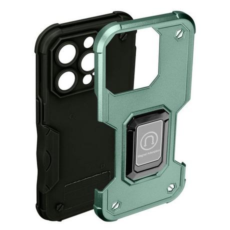 Avizar  Coque iPhone 14 Pro Max avec Bague Vert 