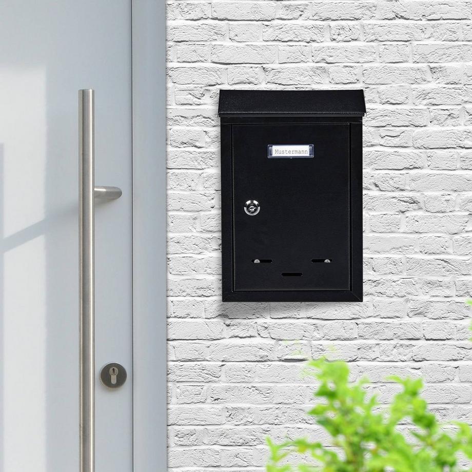 B2X  Briefkasten mit Namensschild 