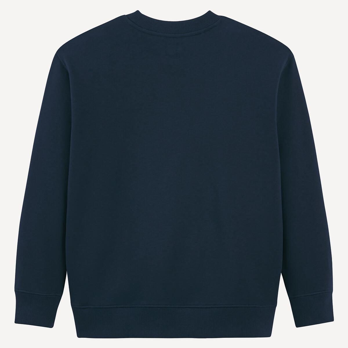 La Redoute Collections  Sweat col rond à message en molleton 