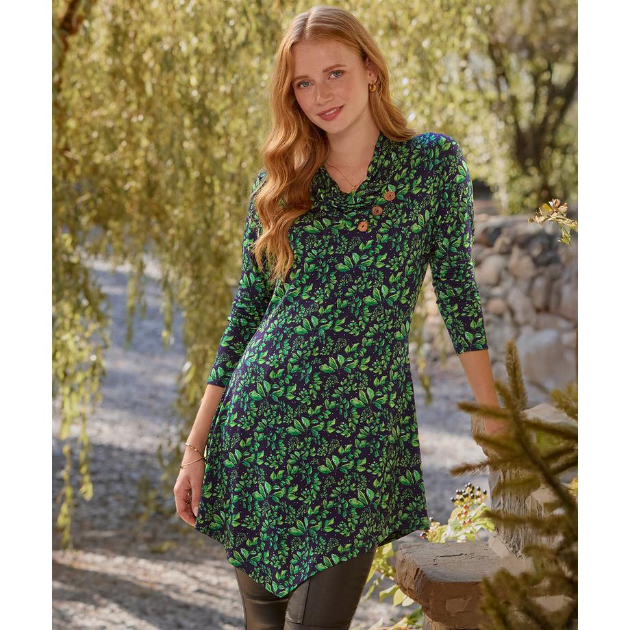 Joe Browns Tunique Stretch Motif Feuille  