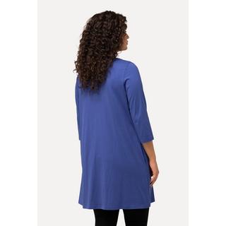 Ulla Popken  Longshirt, A-Linie, Carree-Ausschnitt, 3/4-Arm 