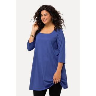 Ulla Popken  Longshirt, A-Linie, Carree-Ausschnitt, 3/4-Arm 