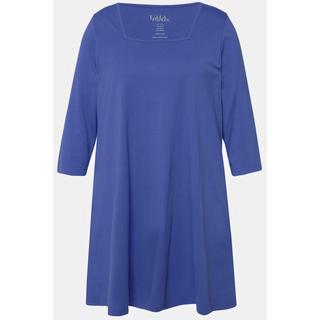 Ulla Popken  Longshirt, A-Linie, Carree-Ausschnitt, 3/4-Arm 