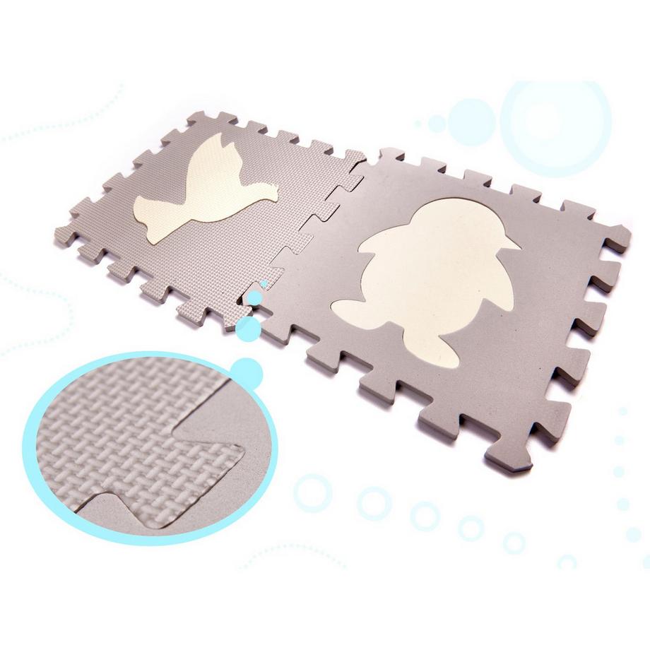 Gameloot  36-teilige Schaumstoffmatte/Kindertrage - Grau 