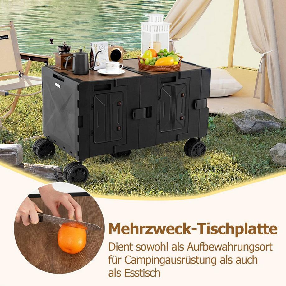 Northix Carro pieghevole con tavolo  