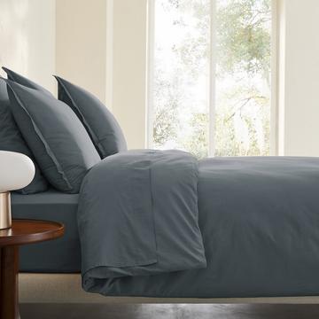 Housse de couette en percale de coton lavé