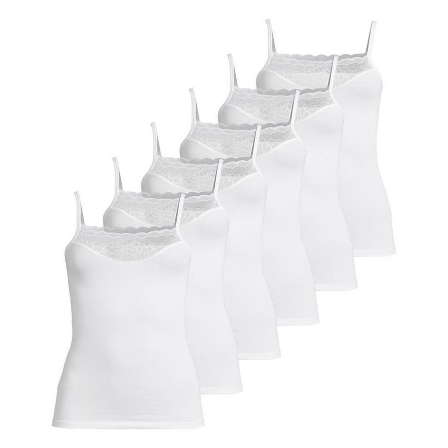 Modal lot de 6  - tops à bretelles spaghetti