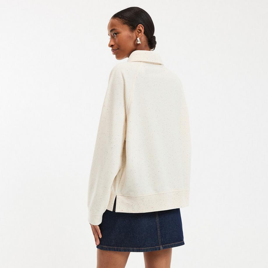 La Redoute Collections Molton Polokragen Sweatshirt  