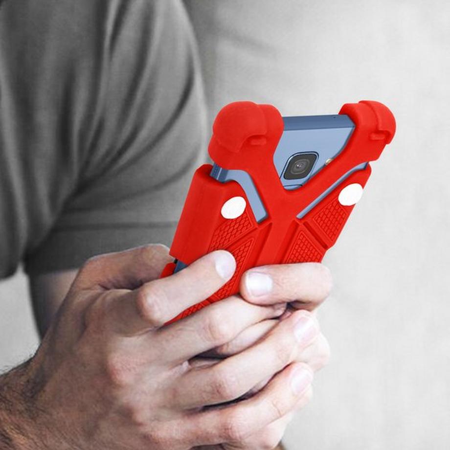 Avizar  Coque antichocs universelle - Rouge 