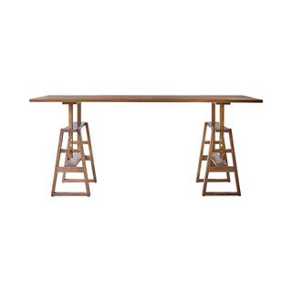 Tikamoon Schreibtisch aus massivem Teak Trestle  