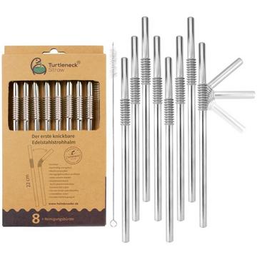 Biegbare Edelstahl Trinkhalme