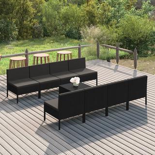 VidaXL Garten-sofagarnitur poly-rattan  