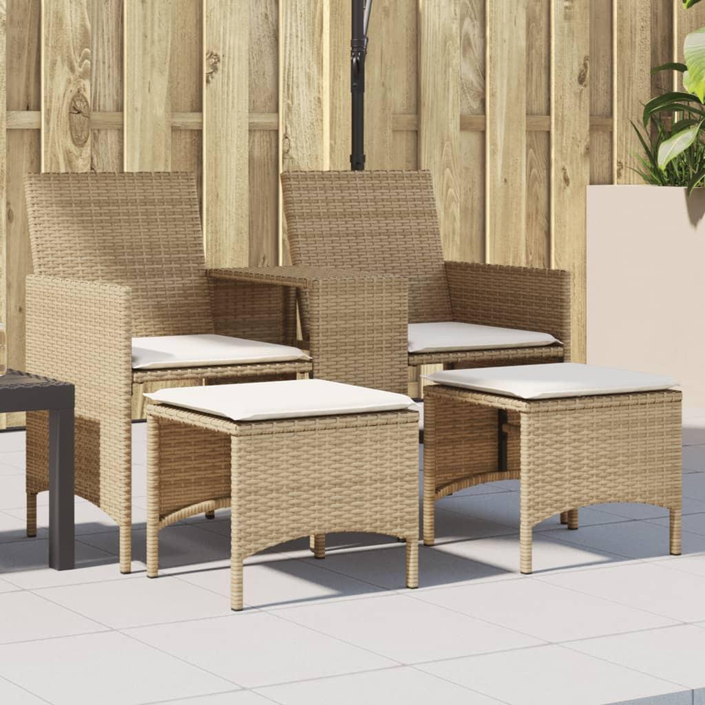 VidaXL Canapé de jardin rotin synthétique  