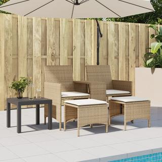 VidaXL Canapé de jardin rotin synthétique  