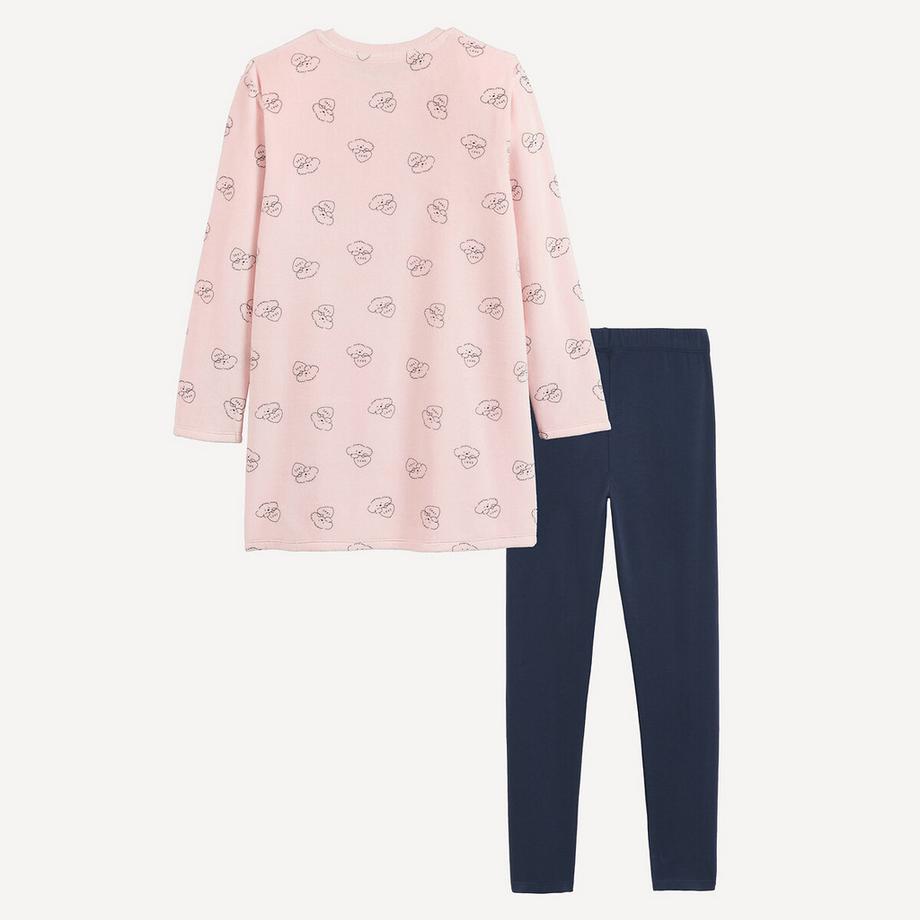 La Redoute Collections  Chemise de nuit en velours motif coeur et chien 