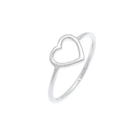 Elli  Bague Coeur Découpe Filigrane 