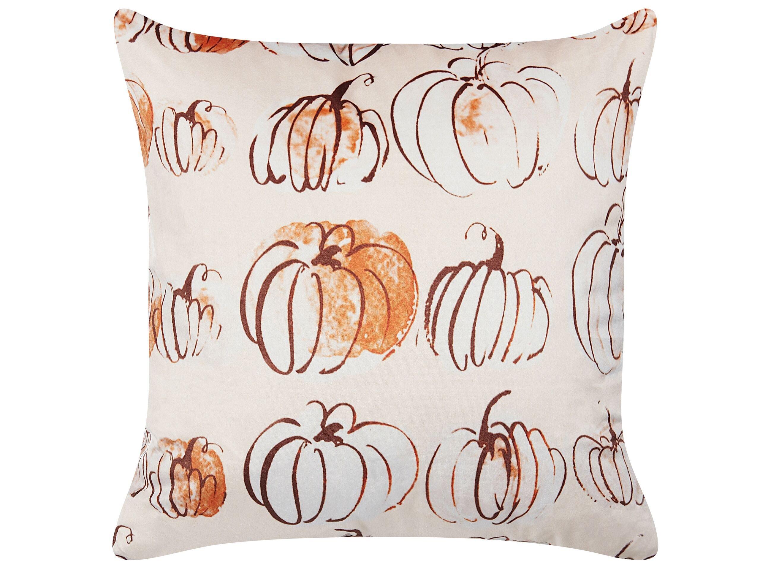 Beliani Coussin en Velours Moderne CUCURBITA  