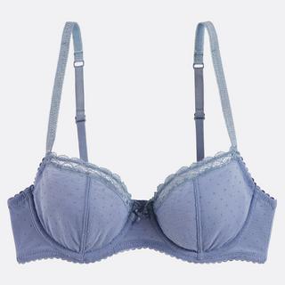 La Redoute Collections Alix Reggiseno con ferretto Full Cup in tulle floccato  