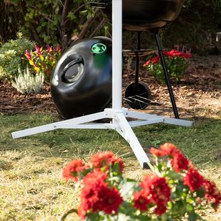 Northix Support de parasol trépied blanc  