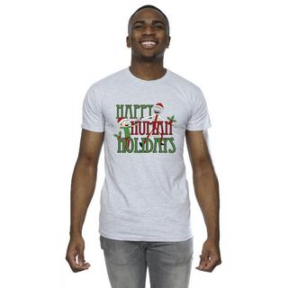 Rick And Morty Happy Human Holidays T-Shirt  