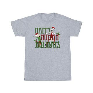 Rick And Morty Happy Human Holidays T-Shirt  