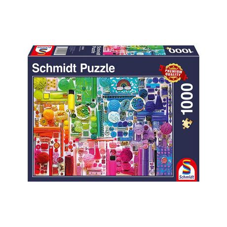 Schmidt  Puzzle Regenbogenfarben (1000Teile) 