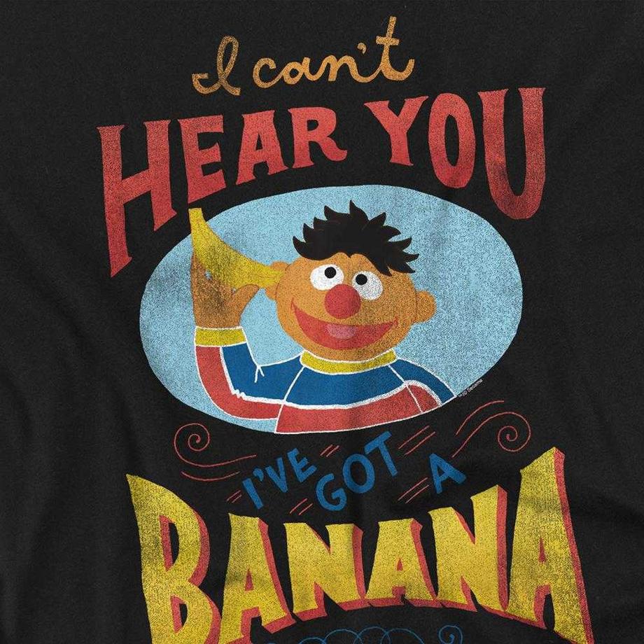 Sesame Street Banana In My Ear Langärmeliges T-Shirt  