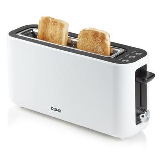 DOMO Toaster stufenloser Temperaturregler, Cool-Touch-Gehäuse Weiß  