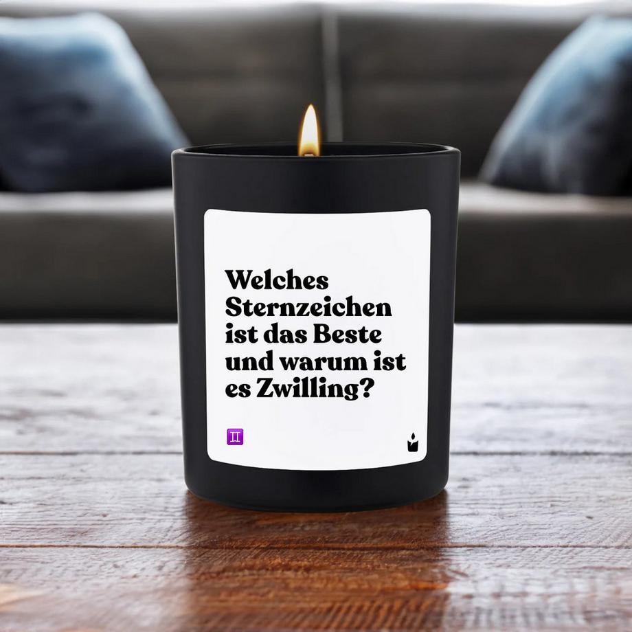 CandleHand Duftkerze Woody Welches Sternzeichen ist das Beste und warum ist es Zwilling?  
