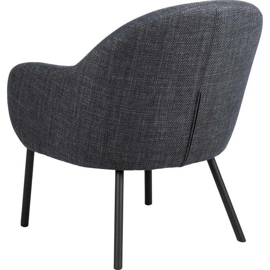 mutoni Chaise de salon Rurela gris foncé  