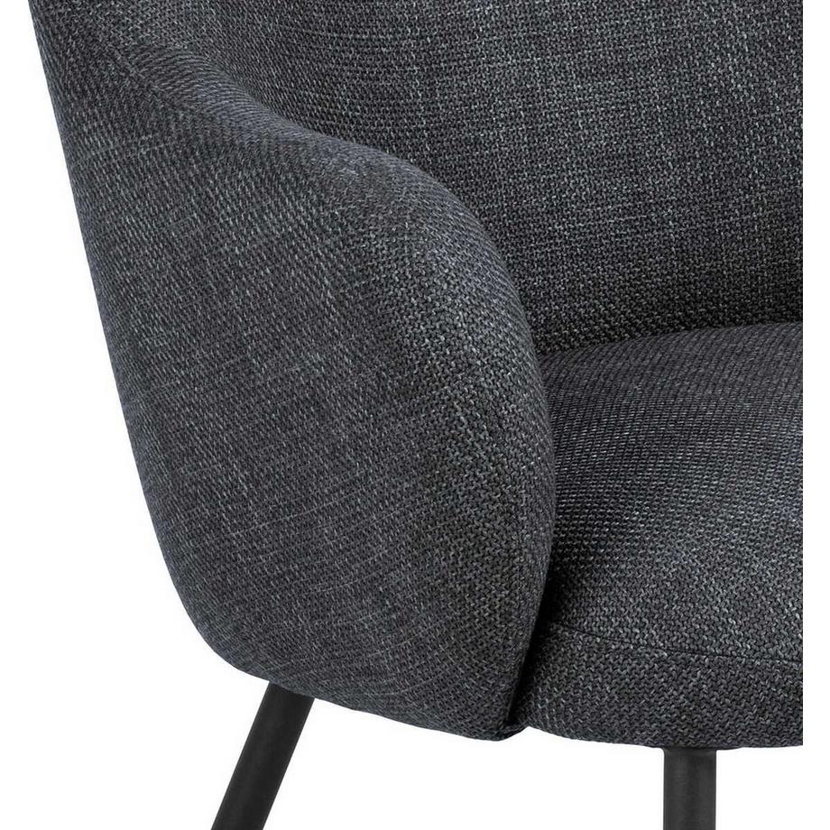 mutoni Chaise de salon Rurela gris foncé  