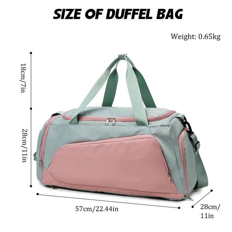Only-bags.store Sporttasche. Reisetasche mit Schuhfach Nassfach Wasserdichte Reisetasche  