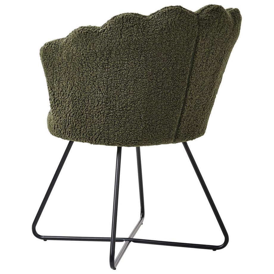 Beliani Sessel aus Bouclé Retro LOVELOCK  