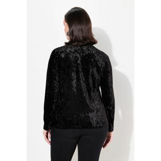 Ulla Popken Velluto Slim Fit Maniche Lunghe Collo Alto Maglia  