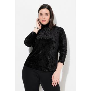 Ulla Popken Velluto Slim Fit Maniche Lunghe Collo Alto Maglia  