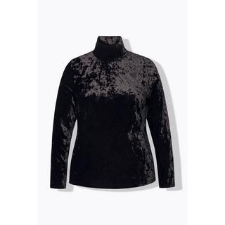 Ulla Popken Velluto Slim Fit Maniche Lunghe Collo Alto Maglia  