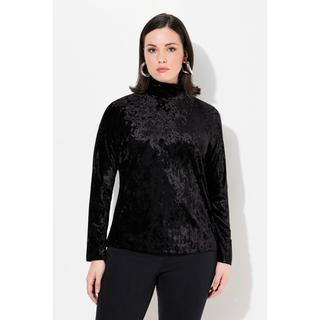 Ulla Popken Velluto Slim Fit Maniche Lunghe Collo Alto Maglia  