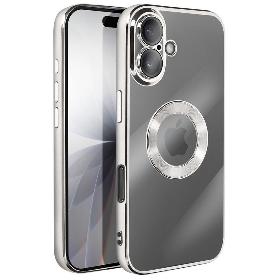Avizar  Coque pour iPhone 17 avec Contour Chromé 