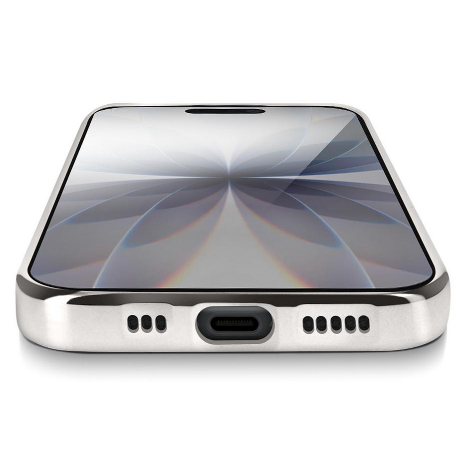 Avizar  Coque pour iPhone 17 avec Contour Chromé 